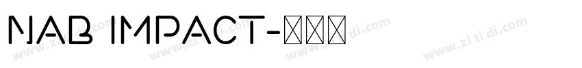 NAB Impact字体转换